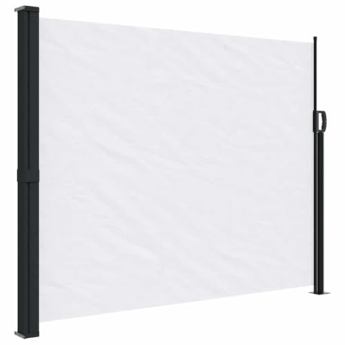 SKM Seitenmarkise Auszieh Weiß 160x500 cm,Heim & Garten,Rasen & Garten,Garten & Balkon,Sonnenschirme & Sonnenschutze,Weiß,7.7 kg,4004436 von SKM