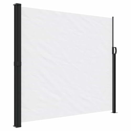 SKM Seitenmarkise Auszieh Weiß 180x600 cm,Heim & Garten,Rasen & Garten,Garten & Balkon,Sonnenschirme & Sonnenschutze,Weiß,8.85 kg,4004541 von SKM