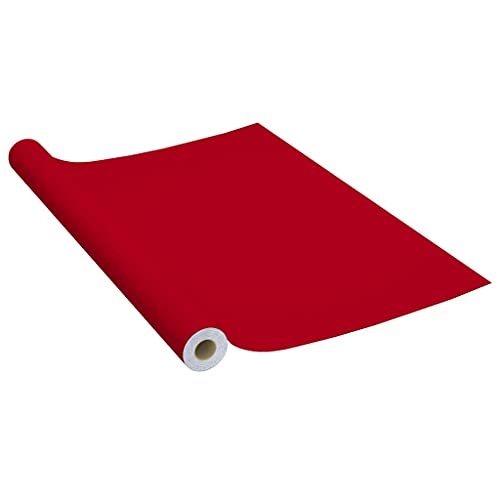 SKM Selbstklebende Möbelfolie Rot 500 x 90 cm PVC,Heim & Garten,Dekoration,Fensterdrapierung,Fensterfolie,Rot,0.98 kg,146124 von SKM