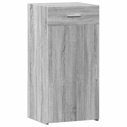 SKM Sideboard Grau Sonoma 45x42,5x93 cm Holzwerkstoff,Möbel,Schränke,Sideboards,Grau,25 kg,846290 von SKM