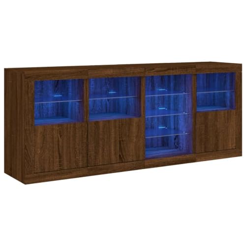 SKM Sideboard mit LED-Leuchten Braun Eichen-Optik 164x37x67 cm,Möbel,Schränke,Sideboards,Braun,62.32 kg,3209057 SKM Sideboard mit LED-Leuchten Braun Eichen-Optik 164x37x67 cm,Möbel,Schränke,Sideboards,Braun,62.32 kg,3209057 von SKM