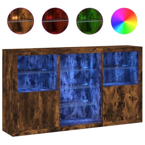 SKM Sideboard mit LED-Leuchten Räuchereiche 181,5x37x100 cm,Möbel,Schränke,Sideboards,Braun,76.96 kg,3209181 SKM Sideboard mit LED-Leuchten Räuchereiche 181,5x37x100 cm,Möbel,Schränke,Sideboards,Braun,76.96 kg,3209181 von SKM