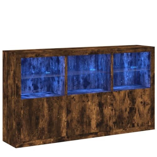 SKM Sideboard mit LED-Leuchten Räuchereiche 181,5x37x100 cm,Möbel,Schränke,Sideboards,Braun,80.21 kg,3209153 SKM Sideboard mit LED-Leuchten Räuchereiche 181,5x37x100 cm,Möbel,Schränke,Sideboards,Braun,80.21 kg,3209153 von SKM