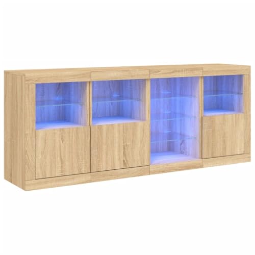 SKM Sideboard mit LED-Leuchten Sonoma-Eiche 164x37x67 cm,Möbel,Schränke,Sideboards,Braun,61.64 kg,3209053 SKM Sideboard mit LED-Leuchten Sonoma-Eiche 164x37x67 cm,Möbel,Schränke,Sideboards,Braun,61.64 kg,3209053 von SKM