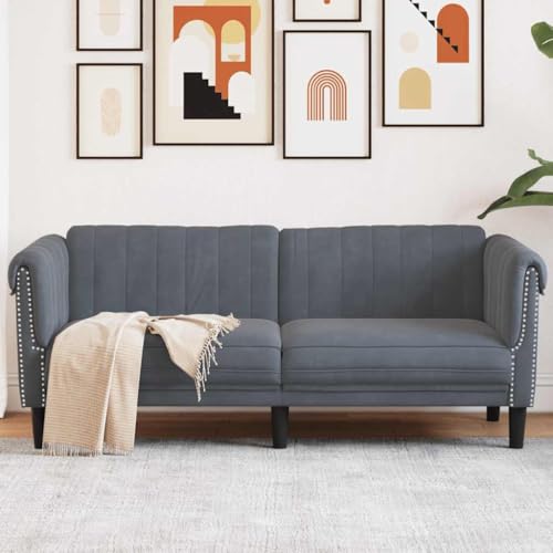 SKM Sofa 2-Sitzer Dunkelgrau Samt,Möbel,Sofas,Grau,28.7KG,372576 SKM Sofa 2-Sitzer Dunkelgrau Samt,Möbel,Sofas,Grau,28.7KG,372576 von SKM