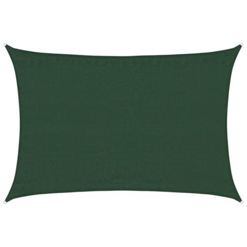 SKM Sonnensegel 160 g/m² Dunkelgrün 3,5x5 m HDPE,Heim & Garten,Rasen & Garten,Garten & Balkon,Sonnenschirme & Sonnenschutze,Grün,3.36 kg,311462 von SKM