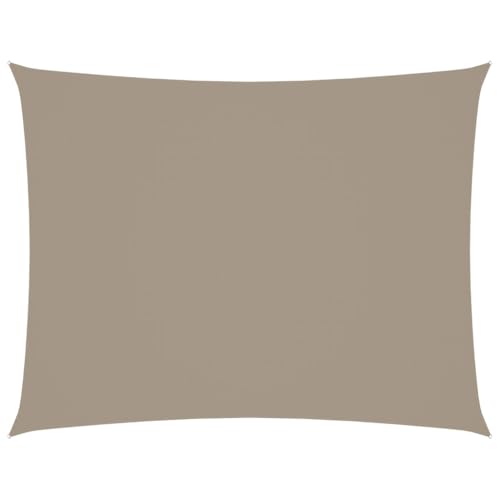 SKM Sonnensegel Ox-Gewebe Rechteckig 3x4 m Taupe,Heim & Garten,Rasen & Garten,Garten & Balkon,Sonnenschirme & Sonnenschutze,Taupe,2.17 kg,135430 von SKM