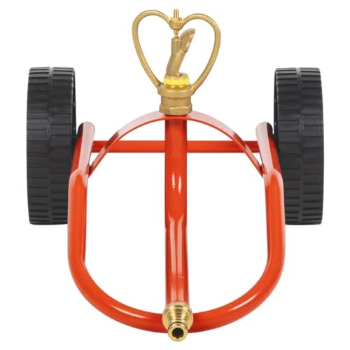 SKM Sprinkler-Schlitten mit Rädern und Drehem Kopf Rot Stahl,Heim & Garten,Rasen & Garten,Bewässerungssysteme,Sprinkleranlagen,Rot,1.52 kg,4005276 von SKM
