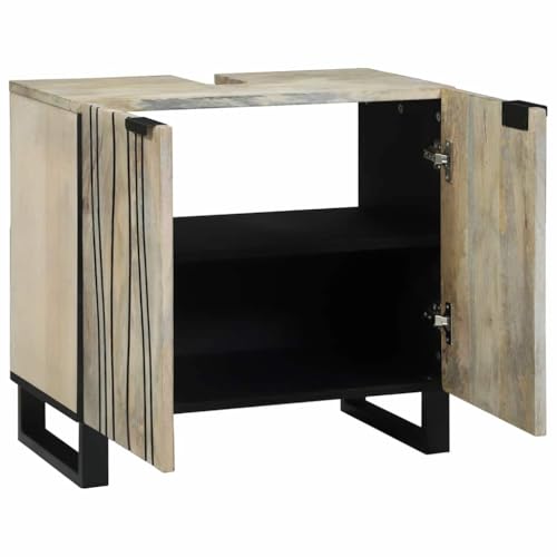 SKM Spülenschrank mit Regal Braun und Schwarz 62 x 33 x 58 cm,Möbel,Schränke,Spiegel- & Waschbeckenunterschränke,Badezimmerwaschtische,Braun,15.6 kg,4017991 SKM Spülenschrank mit Regal Braun und Schwarz 62 x 33 x 58 cm,Möbel,Schränke,Spiegel- & Waschbeckenunterschränke,Badezimmerwaschtische,Braun,15.6 kg,4017991 von SKM