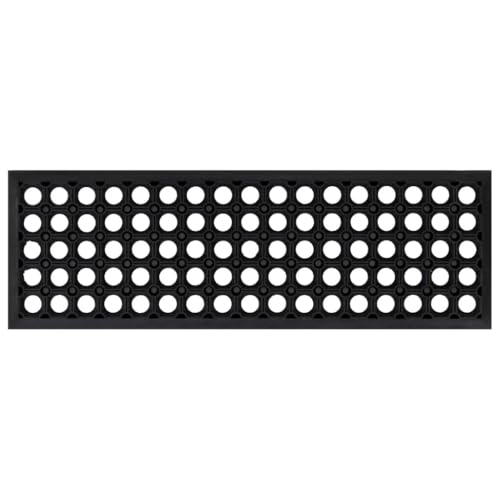 SKM Stufenmatten 5 STK. 25x75 cm Gummi,Heim & Garten,Haushaltsbedarf,Stufenteppiche,Schwarz,6.2 kg,155630 von SKM