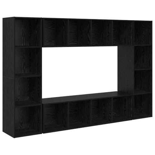 SKM TV-Schränk 4 pcs Schwarz 37 x 37 x 142,5 cm Holzwerkstoff,Möbel,TV-Möbel,Schwarz,95.2 kg,3393544 SKM TV-Schränk 4 pcs Schwarz 37 x 37 x 142,5 cm Holzwerkstoff,Möbel,TV-Möbel,Schwarz,95.2 kg,3393544 von SKM