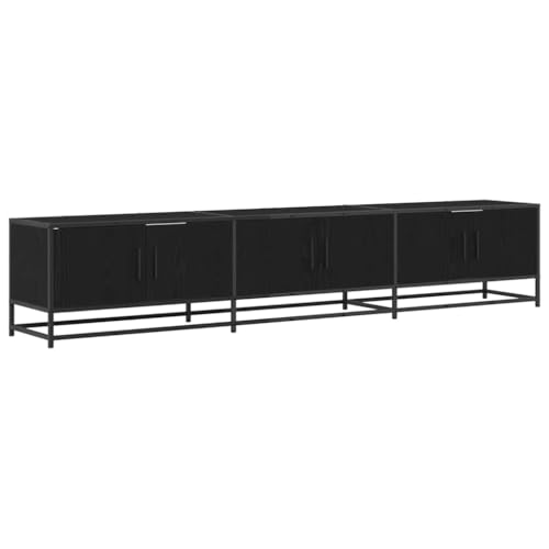 SKM TV-Schränk Schwarze Eiche 210 x 35 x 41 cm Holzwerkstoff,Möbel,TV-Möbel,Schwarz,37 kg,3402502 von SKM