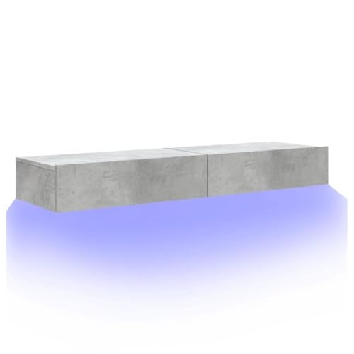 SKM TV-Schränke mit LED-Leuchten 2 STK. Betongrau 60x35x15,5 cm,Möbel,TV-Möbel,Grau,17.32KG,842893 SKM TV-Schränke mit LED-Leuchten 2 STK. Betongrau 60x35x15,5 cm,Möbel,TV-Möbel,Grau,17.32KG,842893 von SKM