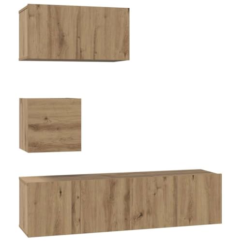 SKM TV-Schrank-Set 4 pcs Eiche handwerklich 60 x 30 x 30 cm,Möbel,TV-Möbel,Braun,33.9 kg,3393149 SKM TV-Schrank-Set 4 pcs Eiche handwerklich 60 x 30 x 30 cm,Möbel,TV-Möbel,Braun,33.9 kg,3393149 von SKM
