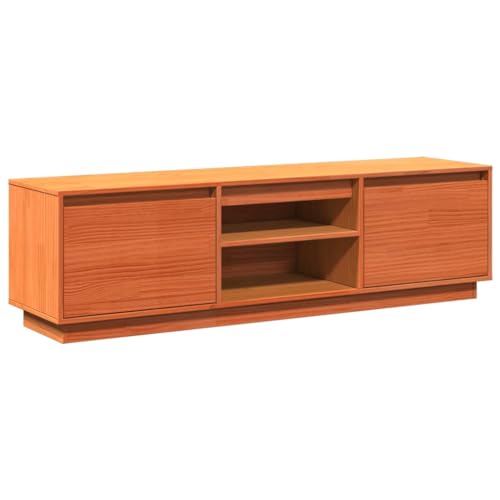 SKM TV-Schrank Wachsbraun 140x35x40 cm Massivholz Kiefer,Möbel,TV-Möbel,Braun,16.17 kg,847131 von SKM