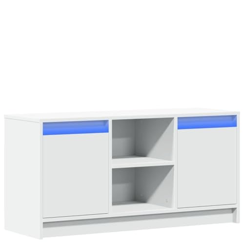 SKM TV-Schrank mit LED-Beleuchtung Weiß 100x34x50 cm Holzwerkstoff,Möbel,TV-Möbel,Weiß,22 kg,852187 SKM TV-Schrank mit LED-Beleuchtung Weiß 100x34x50 cm Holzwerkstoff,Möbel,TV-Möbel,Weiß,22 kg,852187 von SKM