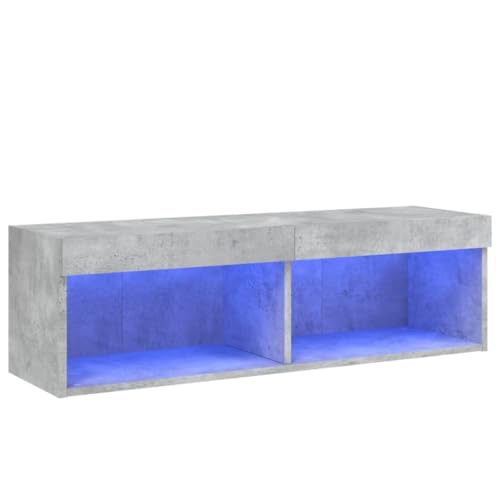 SKM TV-Schrank mit LED-Leuchten Betongrau 100x30x30 cm,Möbel,TV-Möbel,Grau,12.25 kg,837161 SKM TV-Schrank mit LED-Leuchten Betongrau 100x30x30 cm,Möbel,TV-Möbel,Grau,12.25 kg,837161 von SKM