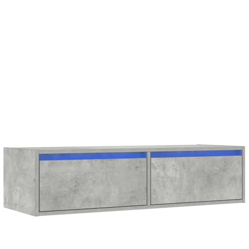 SKM TV-Schrank mit LED-Leuchten Betongrau 100x35,5x25 cm,Möbel,TV-Möbel,Grau,18.65KG,860241 SKM TV-Schrank mit LED-Leuchten Betongrau 100x35,5x25 cm,Möbel,TV-Möbel,Grau,18.65KG,860241 von SKM
