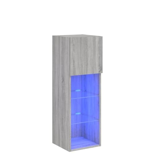 SKM TV-Schrank mit LED-Leuchten Grau Sonoma 30,5x30x90 cm,Möbel,TV-Möbel,Grau,13.96 kg,837011 SKM TV-Schrank mit LED-Leuchten Grau Sonoma 30,5x30x90 cm,Möbel,TV-Möbel,Grau,13.96 kg,837011 von SKM