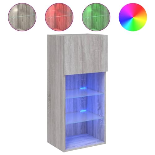 SKM TV-Schrank mit LED-Leuchten Grau Sonoma 40,5x30x90 cm,Möbel,TV-Möbel,Grau,16.12KG,837053 SKM TV-Schrank mit LED-Leuchten Grau Sonoma 40,5x30x90 cm,Möbel,TV-Möbel,Grau,16.12KG,837053 von SKM