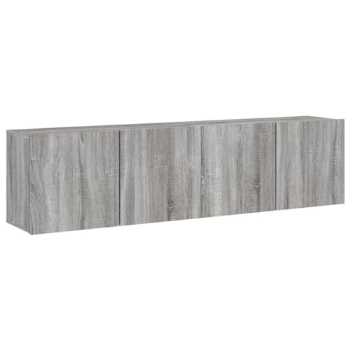 SKM TV-Wandschränke 2 STK. Grau Sonoma 80x30x41 cm,Möbel,TV-Möbel,Grau,28.46 kg,836963 von SKM