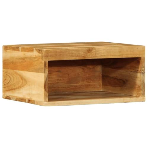 SKM TV-Wandschrank 40x30x19 cm Massivholz Akazie,Möbel,Schränke,Mediaaufbewahrung,Braun,6.9KG,4017469 von SKM