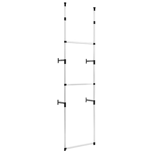 SKM Teleskop-Garderobe mit Stangen Aluminium,Möbel,Schränke,Kleiderschränke,Silber,1.86 kg,321105 von SKM