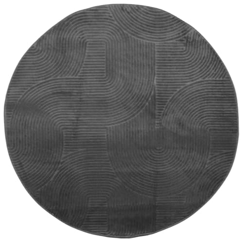 SKM Teppich IZA Kurzflor Skandi-Stil Anthrazit Ø 160 cm,Heim & Garten,Dekoration,Teppiche,Anthrazit,3.8 kg,375436 SKM Teppich IZA Kurzflor Skandi-Stil Anthrazit Ø 160 cm,Heim & Garten,Dekoration,Teppiche,Anthrazit,3.8 kg,375436 von SKM