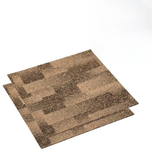 SKM Teppichfliesen 20 STK. 5 m² Braun,Heimwerkerbedarf,Baumaterialien,Fußböden & Teppichböden,Braun,15 kg,331490 von SKM