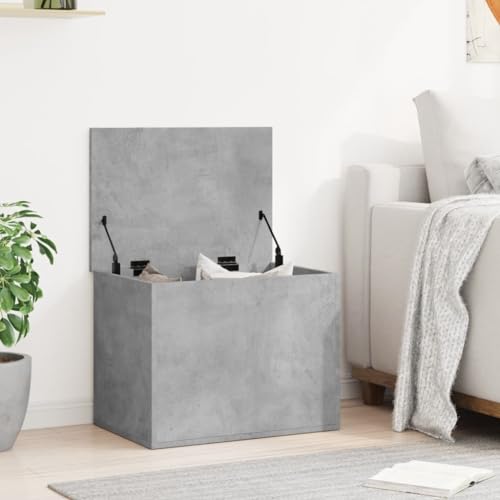 SKM Truhe Betongrau 60x42x46 cm Holzwerkstoff,Möbel,Schränke,Aufbewahrungstruhen,Grau,16.85 kg,840656 von SKM