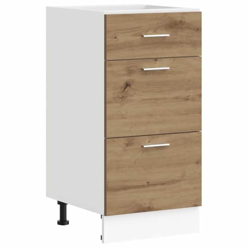 SKM Unterschrank Lyon Artisan-Eiche 40x46x81,5 cm Holzwerkstoff,Möbel,Schränke,Küchenschränke,Braun,21.8 kg,854219 von SKM