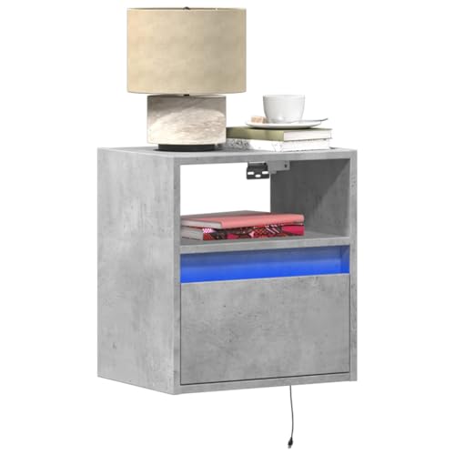 SKM Wand-Nachttische mit LED-Leuchten 2 STK. Betongrau,Möbel,Tische,Nachttische,Grau,21.7KG,3307982 SKM Wand-Nachttische mit LED-Leuchten 2 STK. Betongrau,Möbel,Tische,Nachttische,Grau,21.7KG,3307982 von SKM