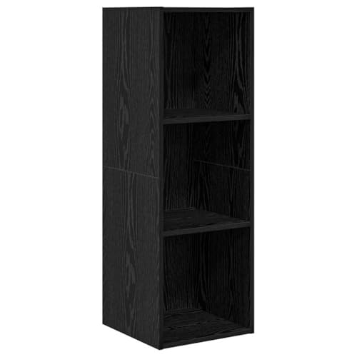 SKM Wandmontierter TV Schrank Schwarze Eiche 37 x 37 x 107 cm,Möbel,TV-Möbel,Schwarz,18.7 kg,875083 von SKM