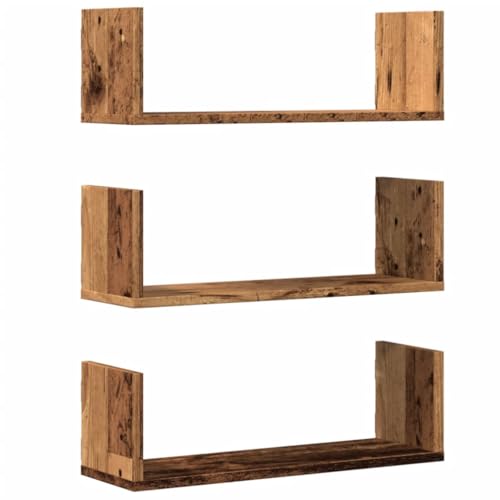 SKM Wandregale 3 STK. Altholz-Optik 58x18x18 cm Holzwerkstoff,Möbel,Regalsysteme,Wandregale,Braun,6.1KG,853288 SKM Wandregale 3 STK. Altholz-Optik 58x18x18 cm Holzwerkstoff,Möbel,Regalsysteme,Wandregale,Braun,6.1KG,853288 von SKM