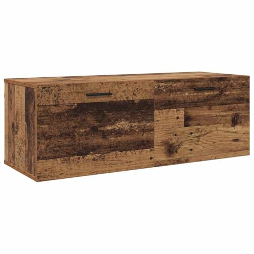 SKM Wandschrank Altholz 100 x 36.5 x 35 cm Holzwerkstoff,Möbel,Schränke,Aufbewahrungsschränke & Schließfächer,Braun,16.41 kg,879570 von SKM