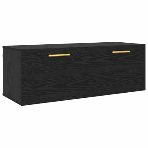 SKM Wandschrank Schwarze Eiche 100 x 36.5 x 35 cm Holzwerkstoff,Möbel,Schränke,Aufbewahrungsschränke & Schließfächer,Schwarz,16.75 kg,879566 von SKM
