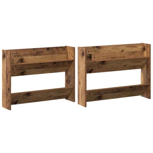 SKM Wandschuhschränke mit Regal 2 pcs Altholz Holzwerkstoff,Heim & Garten,Haushaltsbedarf,Aufbewahrung & Ordnungssysteme,Kleideraufbewahrung,Schuhregale & -schränke,Braun,16.85 kg,875024 von SKM