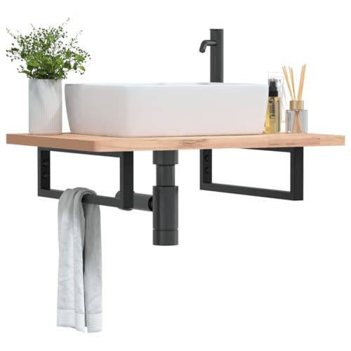 SKM Waschtisch-Halterungen 2 STK. Schwarz Rechteckig Stahl,Heimwerkerbedarf,Bauzubehör,Halterungen,Schwarz,3.36KG,4007271 von SKM