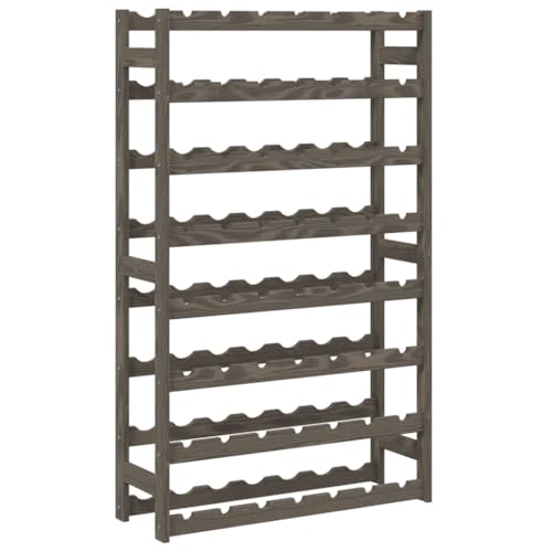 SKM Weinregal für 56 Flaschen Grau Massivholz Kiefer,Möbel,Schränke,Weinregale,Grau,6.2 kg,373382 von SKM