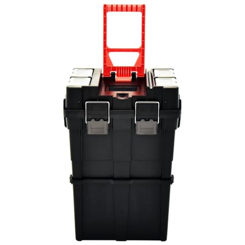 SKM Werkzeug-Organizer Trolley mit Griff 45x36x90 cm,Heimwerkerbedarf,Bauzubehör,Werkzeugaufbewahrung & Ordnungssysteme,Werkzeugkästen,Schwarz,5.68 kg,146271 von SKM