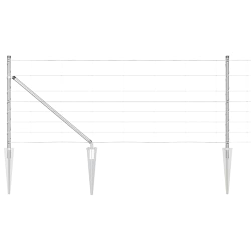 SKM Wildzaun Silber 100 x 0.8 m Verzinkter Stahl,Heimwerkerbedarf,Hauseinzäunung,Zaunfelder,Silber,119.4 kg,3351470 SKM Wildzaun Silber 100 x 0.8 m Verzinkter Stahl,Heimwerkerbedarf,Hauseinzäunung,Zaunfelder,Silber,119.4 kg,3351470 von SKM