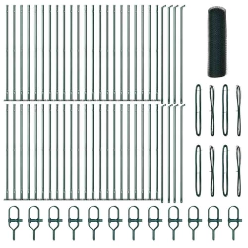 SKM Zaun mit Pfosten Grün 1 x 100 m PVC-beschichteter Stahl,Heimwerkerbedarf,Hauseinzäunung,Zaunfelder,Grün,100.8 kg,3353588 SKM Zaun mit Pfosten Grün 1 x 100 m PVC-beschichteter Stahl,Heimwerkerbedarf,Hauseinzäunung,Zaunfelder,Grün,100.8 kg,3353588 von SKM