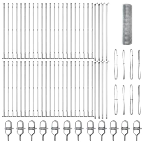 SKM Zaun mit Pfosten Silber 0,5 x 100 m Stahl,Heimwerkerbedarf,Hauseinzäunung,Zaunfelder,Silber,75.3 kg,3352374 SKM Zaun mit Pfosten Silber 0,5 x 100 m Stahl,Heimwerkerbedarf,Hauseinzäunung,Zaunfelder,Silber,75.3 kg,3352374 von SKM