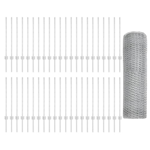 SKM Zaun mit Pfosten Silber 0,8 x 100 m Stahl,Heimwerkerbedarf,Hauseinzäunung,Zaunfelder,Silber,59.6 kg,3337066 SKM Zaun mit Pfosten Silber 0,8 x 100 m Stahl,Heimwerkerbedarf,Hauseinzäunung,Zaunfelder,Silber,59.6 kg,3337066 von SKM