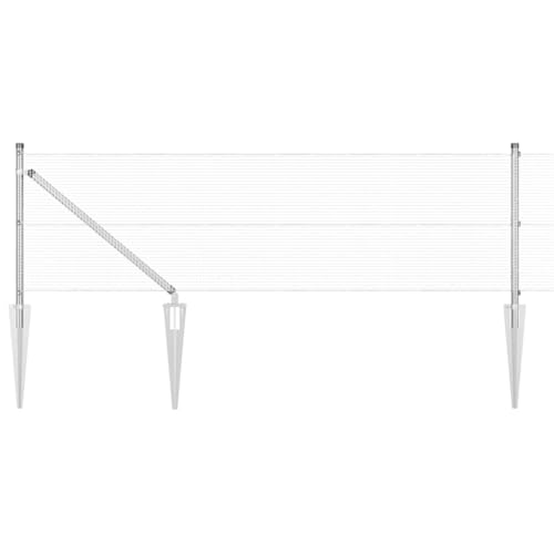 SKM Zaun mit Pfosten Silber 0,8 x 50 m Stahl,Heimwerkerbedarf,Hauseinzäunung,Zaunfelder,Silber,62.97 kg,3351992 SKM Zaun mit Pfosten Silber 0,8 x 50 m Stahl,Heimwerkerbedarf,Hauseinzäunung,Zaunfelder,Silber,62.97 kg,3351992 von SKM