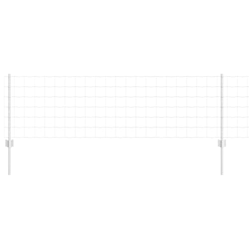 SKM Zaun mit Pfosten Silber 0.6 x 50 m Stahl,Heimwerkerbedarf,Hauseinzäunung,Zaunfelder,Silber,23.21 kg,3336213 von SKM
