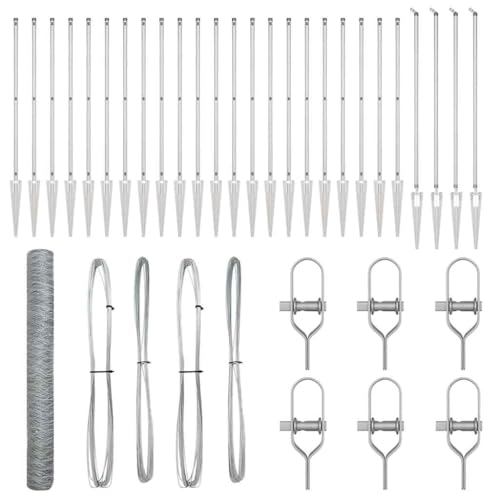 SKM Zaun mit Pfosten Silber 1.2 x 50 m PVC-beschichteter Stahl,Heimwerkerbedarf,Hauseinzäunung,Zaunfelder,Silber,62.6 kg,3353419 SKM Zaun mit Pfosten Silber 1.2 x 50 m PVC-beschichteter Stahl,Heimwerkerbedarf,Hauseinzäunung,Zaunfelder,Silber,62.6 kg,3353419 von SKM