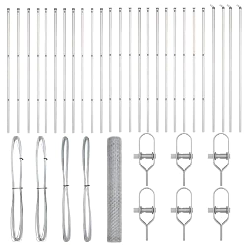 SKM Zaun mit Pfosten Silber 1.4 x 50 m PVC-beschichteter Stahl,Heimwerkerbedarf,Hauseinzäunung,Zaunfelder,Silber,60.75 kg,3352998 SKM Zaun mit Pfosten Silber 1.4 x 50 m PVC-beschichteter Stahl,Heimwerkerbedarf,Hauseinzäunung,Zaunfelder,Silber,60.75 kg,3352998 von SKM