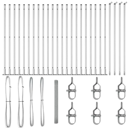 SKM Zaun mit Pfosten Silber 1.4 x 50 m Stahl,Heimwerkerbedarf,Hauseinzäunung,Zaunfelder,Silber,64.9 kg,3352361 SKM Zaun mit Pfosten Silber 1.4 x 50 m Stahl,Heimwerkerbedarf,Hauseinzäunung,Zaunfelder,Silber,64.9 kg,3352361 von SKM