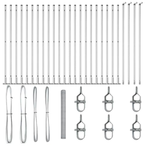 SKM Zaun mit Pfosten Silber 1.6 x 50 m PVC-beschichteter Stahl,Heimwerkerbedarf,Hauseinzäunung,Zaunfelder,Silber,72.45 kg,3353850 SKM Zaun mit Pfosten Silber 1.6 x 50 m PVC-beschichteter Stahl,Heimwerkerbedarf,Hauseinzäunung,Zaunfelder,Silber,72.45 kg,3353850 von SKM